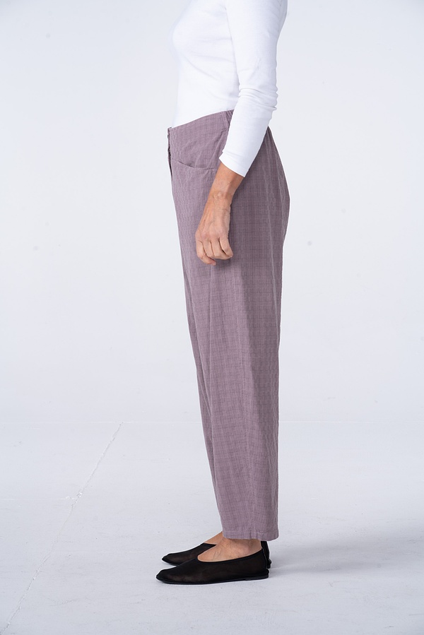 Trousers 541 - Two-tone Dobby in Pure Cotton - 330ROSEWOOD - 10250110140