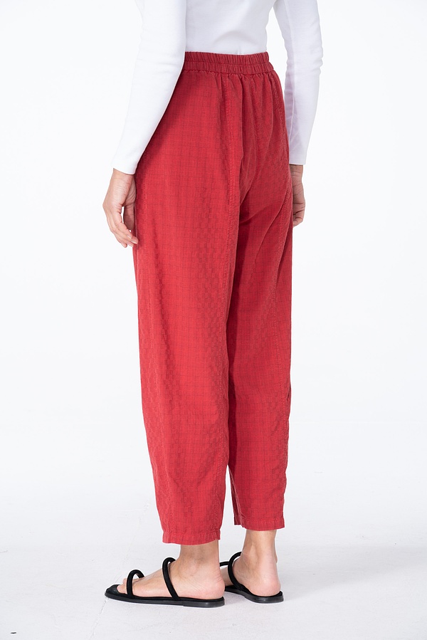 Trousers 541 - Two-tone Dobby in Pure Cotton - 350DAHLIA - 10250110140