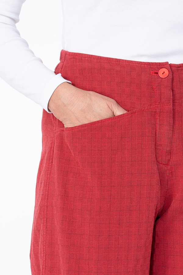 Trousers 541 - Two-tone Dobby in Pure Cotton - 350DAHLIA - 10250110140