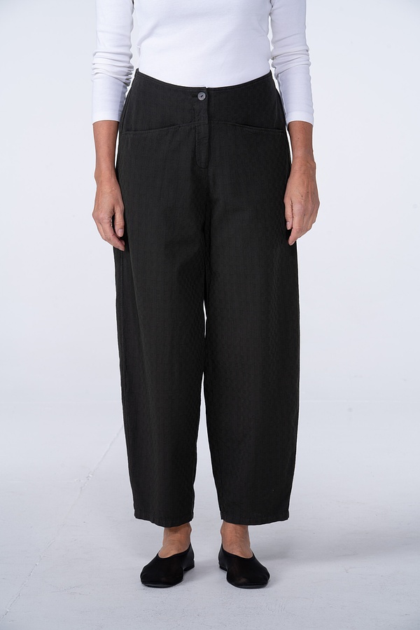 Trousers 541 - Two-tone Dobby in Pure Cotton - 790TEAK - 10250110140