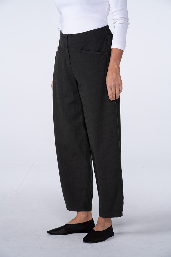 Trousers 541 - Two-tone Dobby in Pure Cotton - 790TEAK - 10250110140
