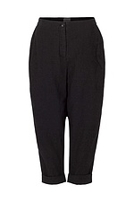 Trousers Cravtea / Cotton-Linen Blend 990BLACK