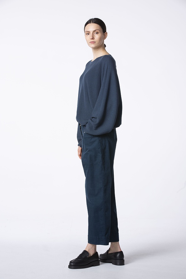 Trousers Plannta 311 / Cotton cord with stretch content 582BLUE