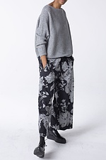 Trousers Texoco / Elastic Cotton Print 990BLACK