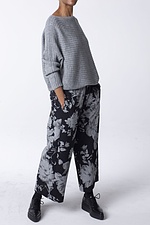 Trousers Texoco / Elastic Cotton Print 990BLACK