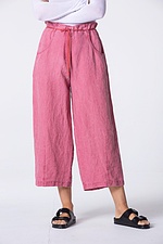 Trousers Zoora wash / washed-Linen 363MAUVE