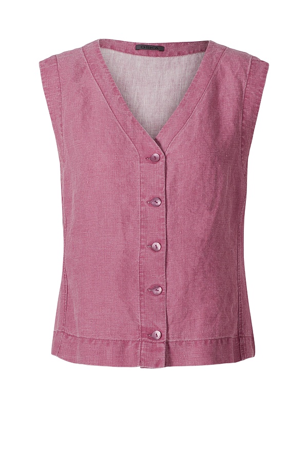 Vest 302 wash - 100% Linnen - 363MAUVE - 10230110168