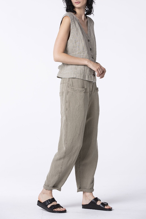 Vest 302 wash - 100% Linnen - 833SAND - 10230110168