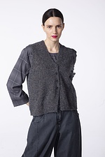 Waistcoat Edifficio 301 / Cotton-alpaca mixture 970ASPHALT