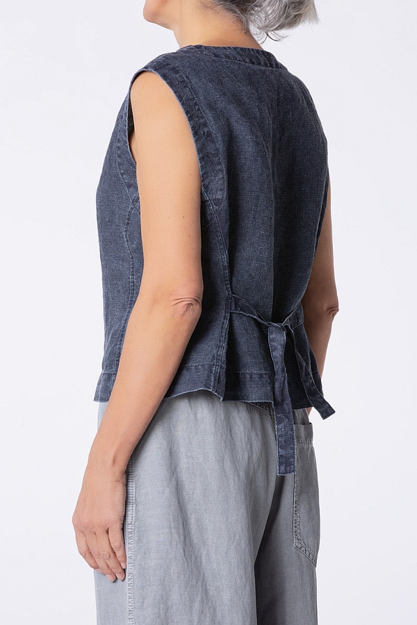 Weste Kallea wash / 100% Linen 573DENIM