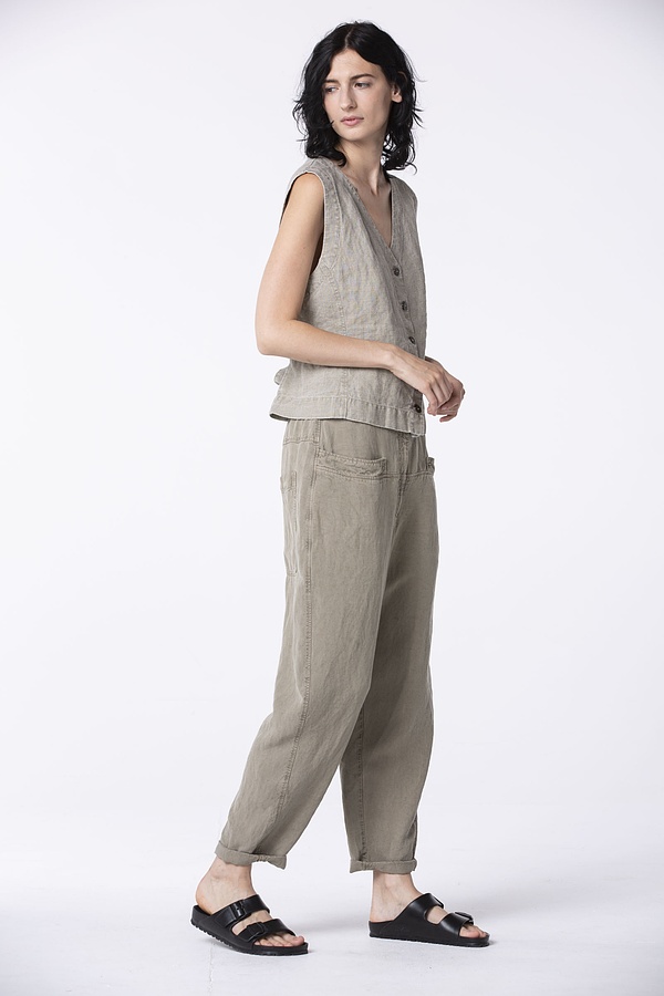 Weste Kallea wash / 100% Linen 833SAND